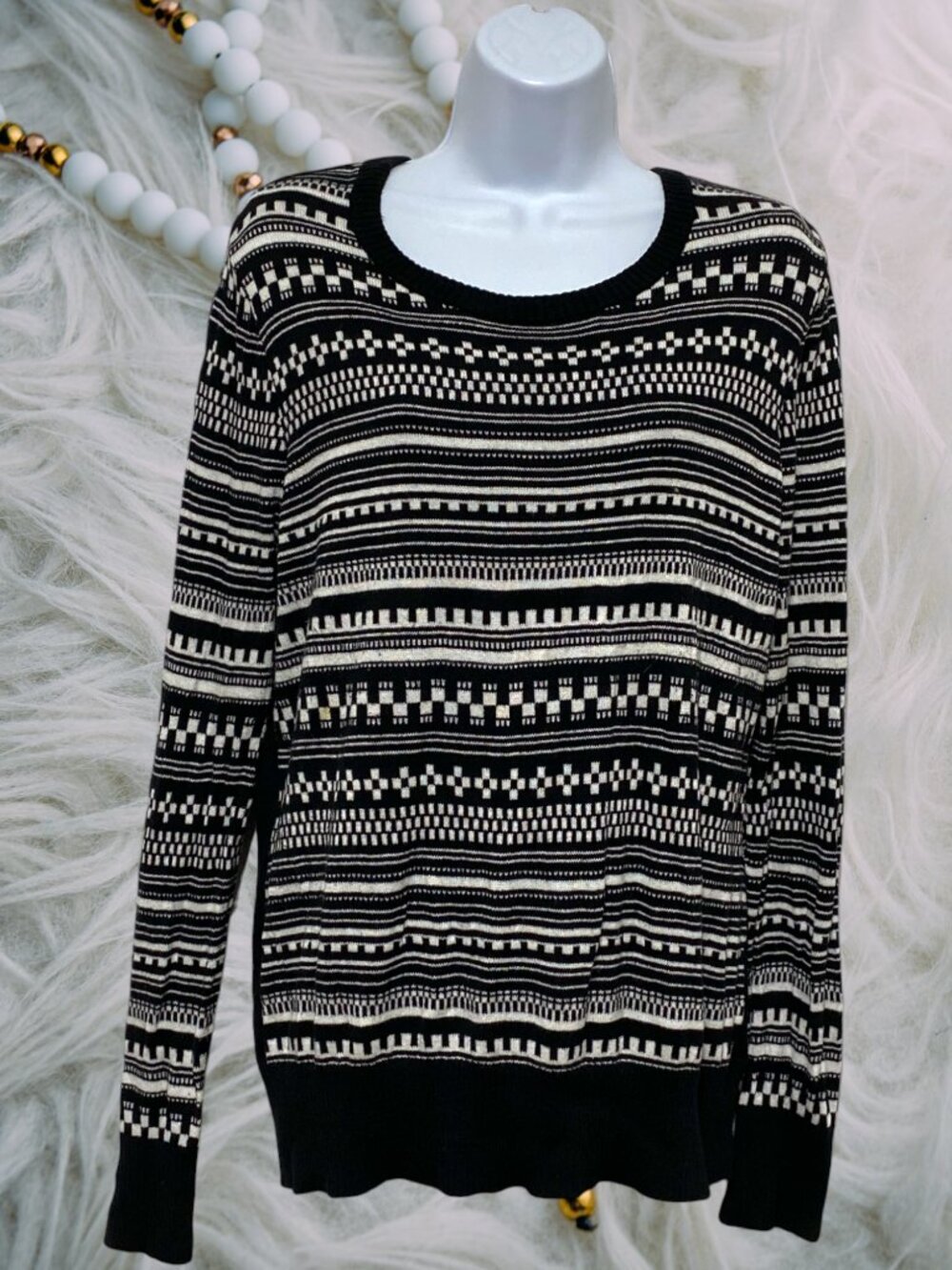 Merona-Women's Size XXL Pullover Sweater Long Sleeve Cotton, Rayon, Nylon
